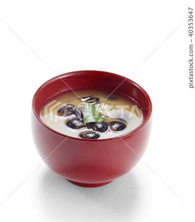 Shijimi soup (Shijimi clam miso soup) back fly, shadow Iki 40353647