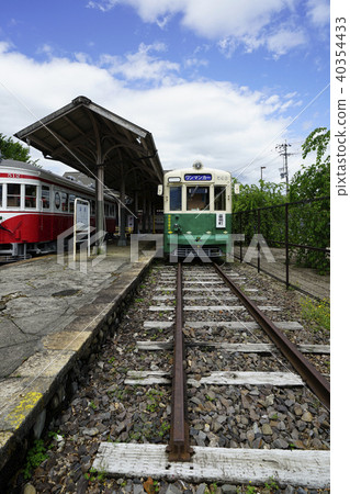 Stationary preservation vehicle of former Mino Station 40354433