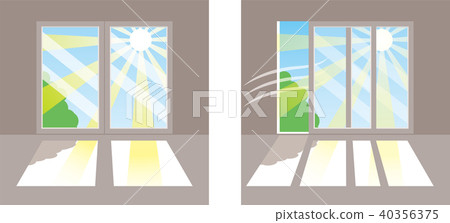 Direct sunlight of the window 40356375