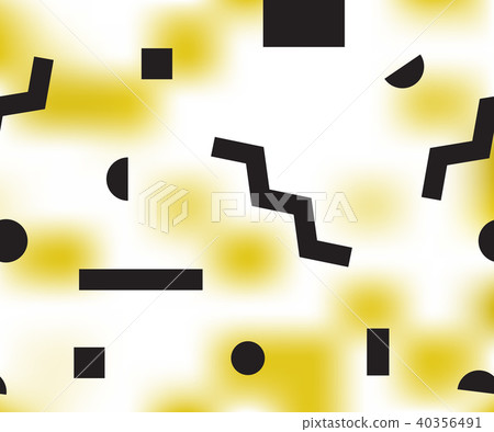 Beautiful Meadowlark Pixel Background with Memphis 40356491
