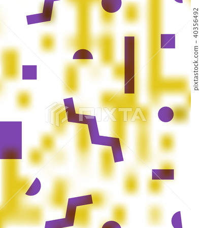 Beautiful Meadowlark Pixel Background with Memphis 40356492