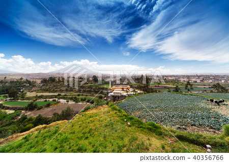 volcano and the old town 40356766