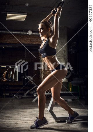 young fitness woman in gym young fitness woman in gym 40357323