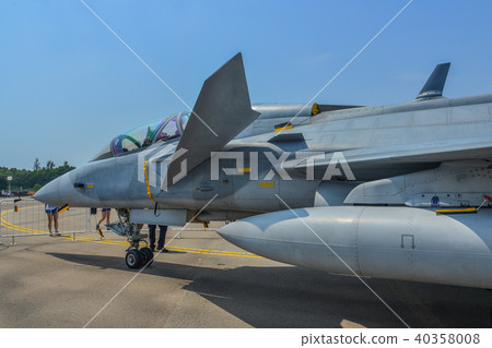 Aircraft on display in Changi, Singapore 40358008