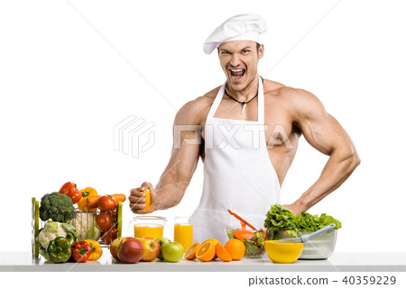 Man bodybuilder cook Man bodybuilder cook 40359229