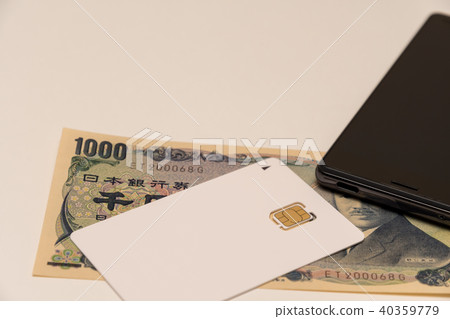 SIM卡Sumaho千日元票據 40359779