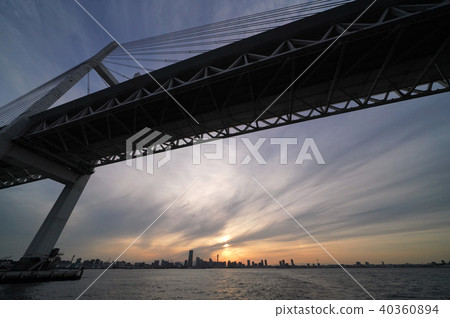 Yokohama cityscape of Japan We look at Yokohama Bay Bridge and Yokohama Minato Mirai 21 etc. Yokohama cityscape of Japan We look at Yokohama Bay Bridge and Yokohama Minato Mirai 21 etc. 40360894