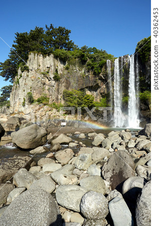 Jeongbang Falls，濟州島，韓國 40362453