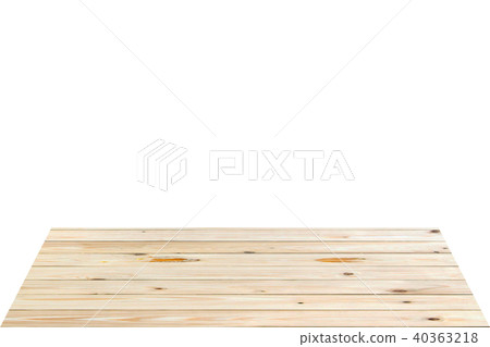 Wood table top on white background Wood table top on white background 40363218