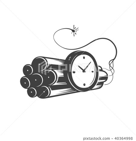Deadline concept logo, countdown vector emblem Deadline concept logo, countdown vector emblem 40364998