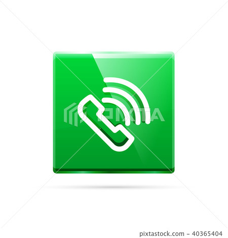 Phone button, call support idea, vector illustration 40365404