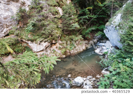 Small waterfall in the Bicaz Gorge, Romania 40365529