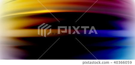 Blurred fluid colors background, abstract waves lines, vector illustration 40366059