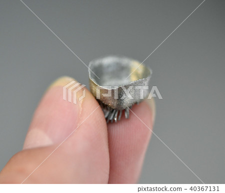 Small object printed on metal 3d printer macro. 40367131