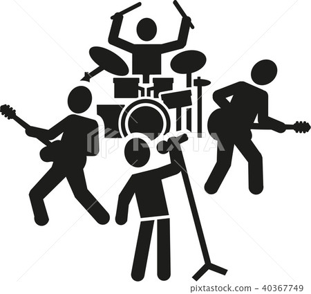 Rock band pictogram 40367749