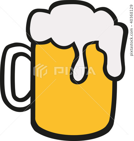 Beer mug with foam Beer mug with foam 40368129