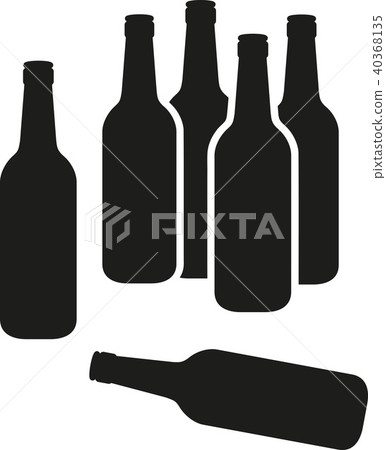Group of beer bottles Group of beer bottles 40368135