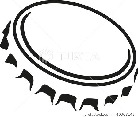 Beer cap outline Beer cap outline 40368143