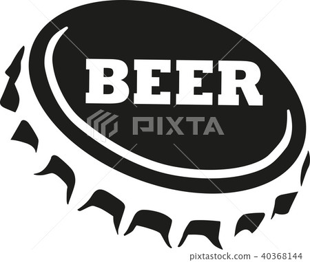 Beer cap with beer word Beer cap with beer word 40368144