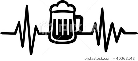 Heartbeat with beer Heartbeat with beer 40368148