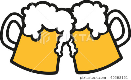 Toasting beer mugs Toasting beer mugs 40368161