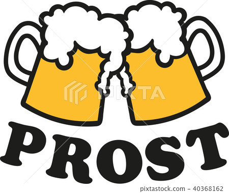 Beer mugs with german cheers Beer mugs with german cheers 40368162