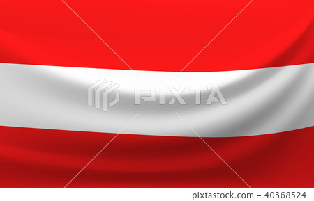 Waving national flag of Austria 40368524