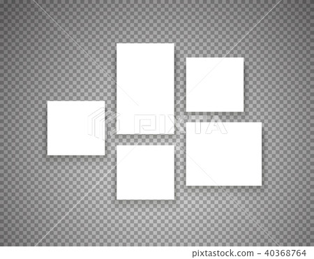 Blank picture frames on a wall Blank picture frames on a wall 40368764