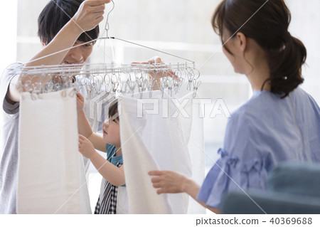 Family lifestyle laundry Family lifestyle laundry 40369688