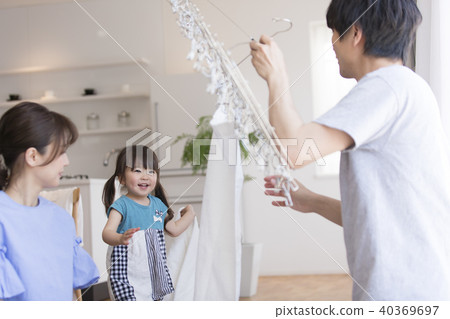 Family lifestyle laundry Family lifestyle laundry 40369697