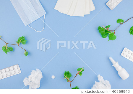 Concept of seasonal spring allergy 40369943