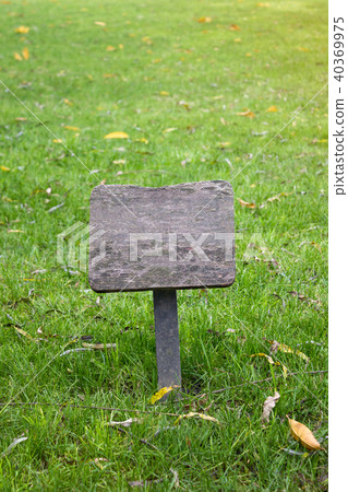 Grass and plaque. 40369975