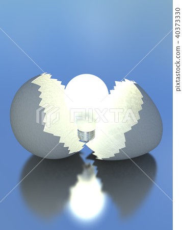 CG illustration light bulb egg inspiration 40373330