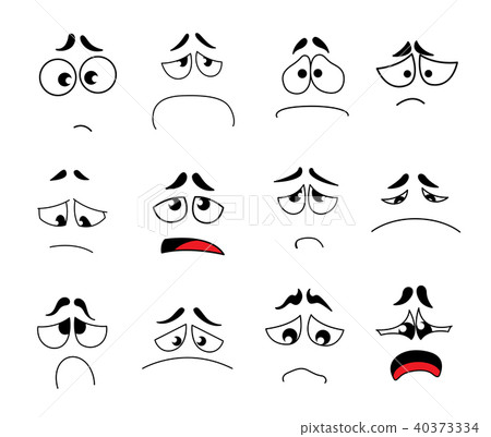 Funny cartoon eyes vector set 40373334