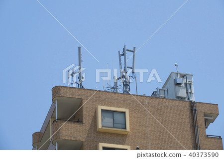 Apartment roof image, mobile phone base station Apartment roof image, mobile phone base station 40373590