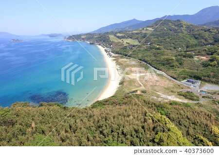 Fukuoka city Nishi-ku ~ Saga prefecture Karatsu coastal aerial photograph sister's beach _ Fukuoka prefecture Itoshima two-length Fukuoka city Nishi-ku ~ Saga prefecture Karatsu coastal aerial photograph sister's beach _ Fukuoka prefecture Itoshima two-length 40373600