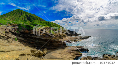 Coastline of Hawaii Oahu 40374032