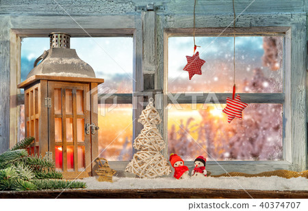 Atmospheric Christmas window sill decoration Atmospheric Christmas window sill decoration 40374707