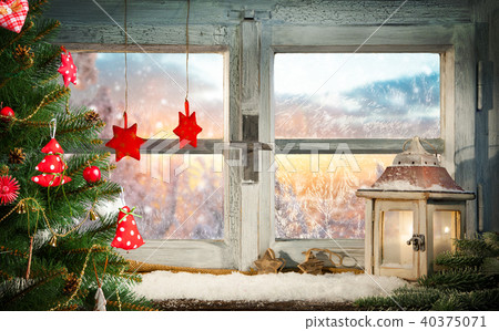 Atmospheric Christmas window sill decoration Atmospheric Christmas window sill decoration 40375071