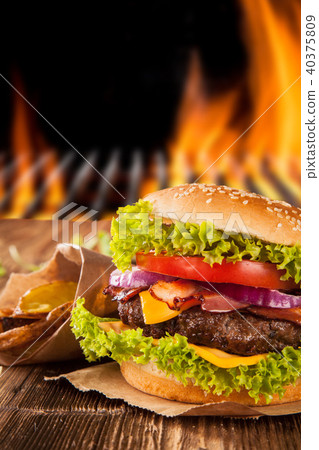 Fresh hamburger 40375809