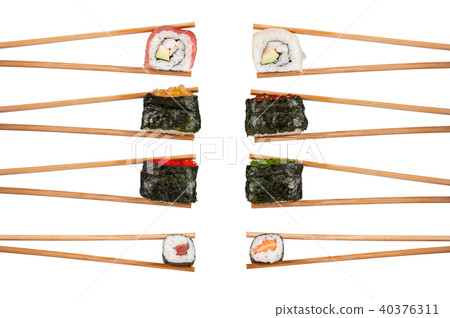 Delicious sushi pieces Delicious sushi pieces 40376311