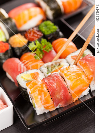 Delicious sushi rolls Delicious sushi rolls 40376478