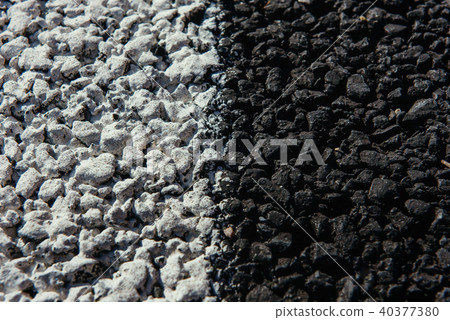 New asphalt texture with white dashed line New asphalt texture with white dashed line 40377380