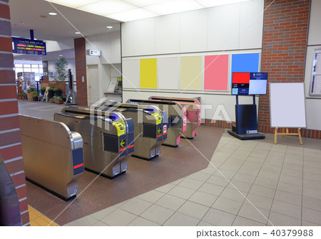 新鮮的綠色JR九州久留米站福岡縣久留米市車站大樓 40379988