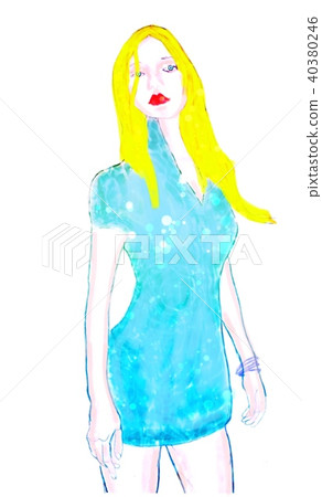 美麗的女人2看著這個，笑著說 40380246