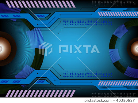 Blue color abstract background technology concept 40380657