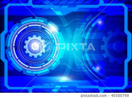 Blue abstract vector background digital technology - Stock Illustration ...