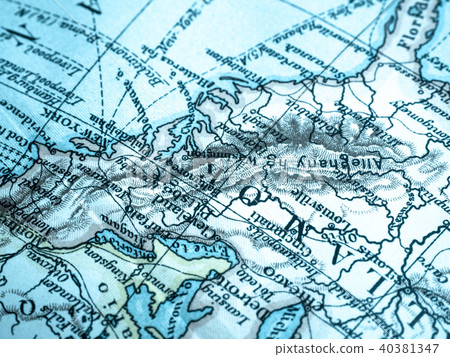 Old map America around the Great Lakes 40381347