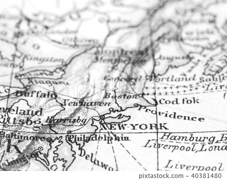 老地圖美國紐約 40381480