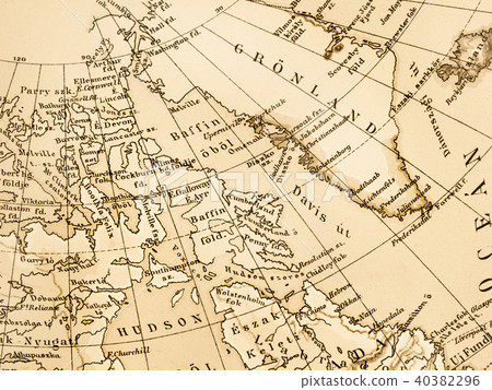 Old Map Northern Canada and Greenland Old Map Northern Canada and Greenland 40382296